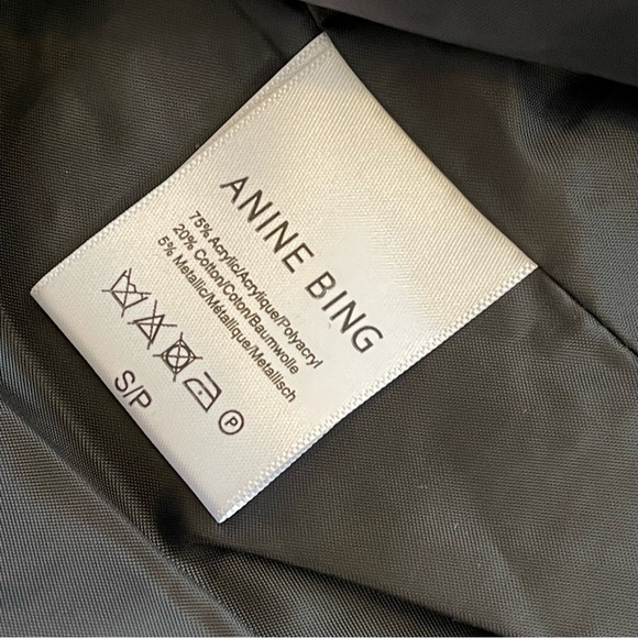 Anine Bing Tweed Blazer Raw Hem Jacket - Picture 12 of 14